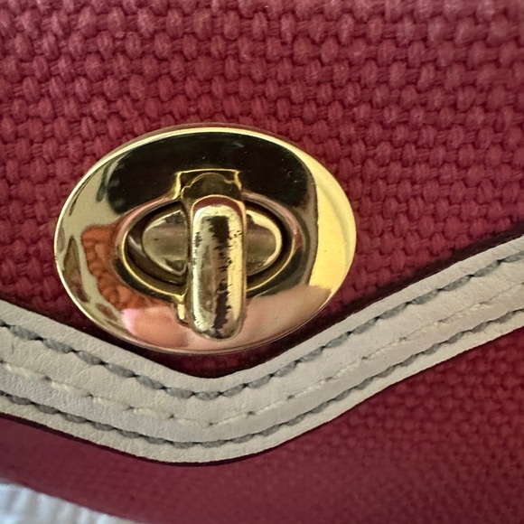 Vintage Coach Gallery Pocket Satchel Bag - Pink & White - Picture 11 of 16